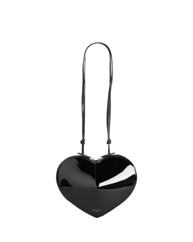 ALAÏA Le Coeur Crossbody Bag in Patent Leather