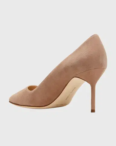 Manolo Blahnik 70mm BB Suede Stiletto Pumps | Thumbnail 3