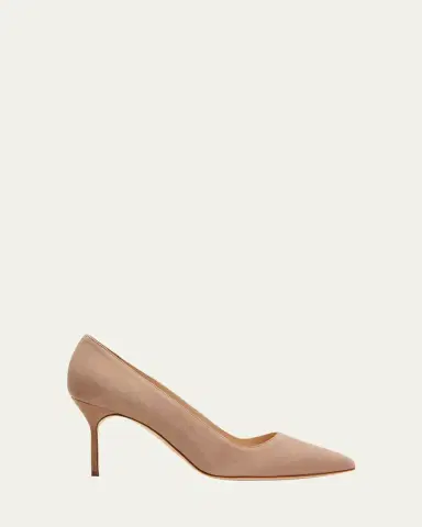 Manolo Blahnik 70mm BB Suede Stiletto Pumps | Thumbnail 5