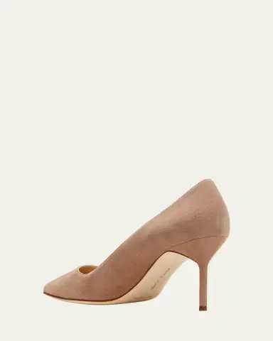 Manolo Blahnik 70mm BB Suede Stiletto Pumps | Thumbnail 8