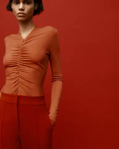 Another Tomorrow Doppio Wide-Leg Pants | Thumbnail 4