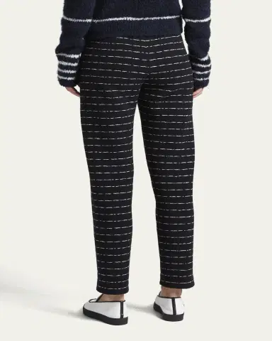 Giorgio Armani Straight-Leg Ankle Jersey Jacquard Pants | Thumbnail 3 Giorgio Armani Straight-Leg Ankle Jersey Jacquard Pants | Thumbnail 3