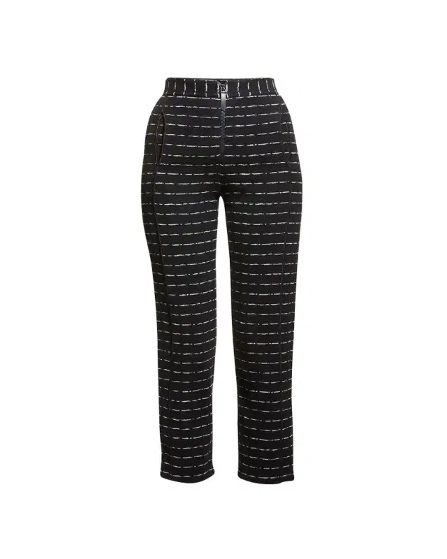 Giorgio Armani Straight-Leg Ankle Jersey Jacquard Pants