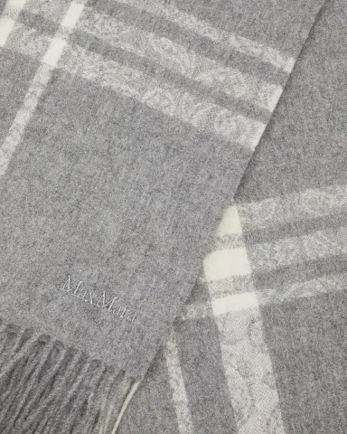 Max Mara Blocco Alpaca Fringe Scarf | Thumbnail 4