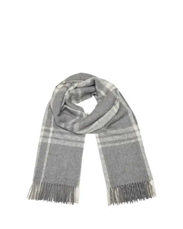 Max Mara Blocco Alpaca Fringe Scarf