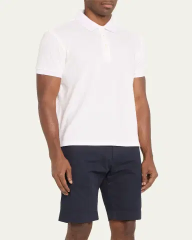 Vilebrequin Men's Solid Terry Polo Shirt | Thumbnail 4