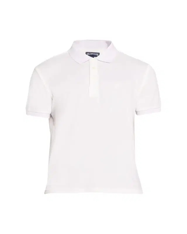 Men's Solid Terry Polo Shirt