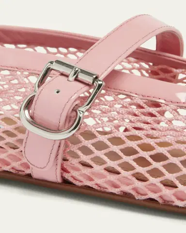 Alaïa Mesh Mary Jane Ballerina Flats | Thumbnail 17