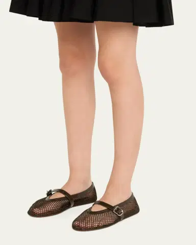Alaïa Mesh Mary Jane Ballerina Flats | Thumbnail 20