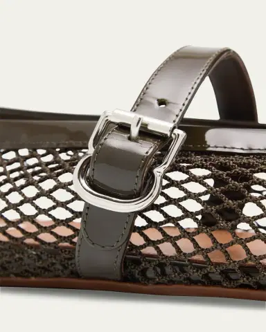 Alaïa Mesh Mary Jane Ballerina Flats | Thumbnail 23