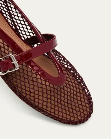 Alaïa Mesh Mary Jane Ballerina Flats | Thumbnail 27