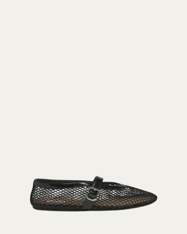 Alaïa Mesh Mary Jane Ballerina Flats | Thumbnail 5