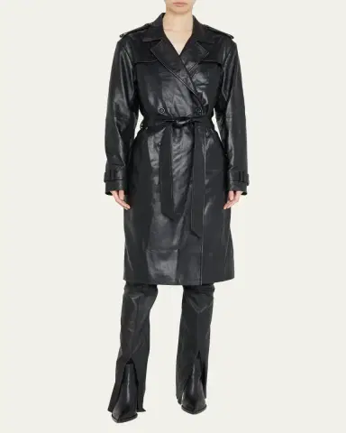 SPRWMN Leather Trench Coat | Thumbnail 2