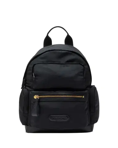 TOM FORD Men's Leather-Trim Recycled Nylon Backpack | Thumbnail 1 TOM FORD Men's Leather-Trim Recycled Nylon Backpack | Thumbnail 1