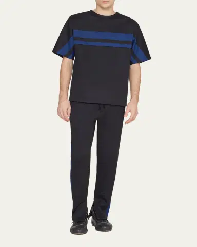 3.1 Phillip Lim Men's Jersey Side-Stripe Track Pants | Thumbnail 2 3.1 Phillip Lim Men's Jersey Side-Stripe Track Pants | Thumbnail 2