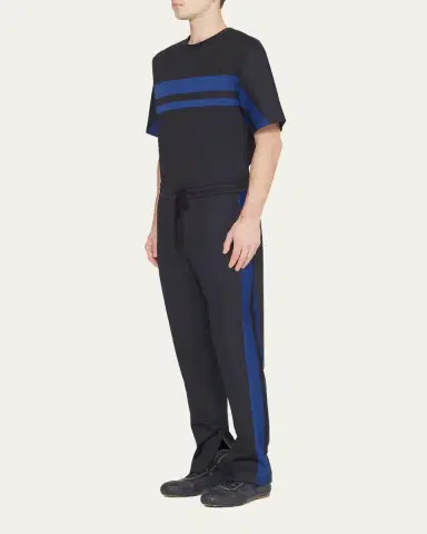 3.1 Phillip Lim Men's Jersey Side-Stripe Track Pants | Thumbnail 4 3.1 Phillip Lim Men's Jersey Side-Stripe Track Pants | Thumbnail 4