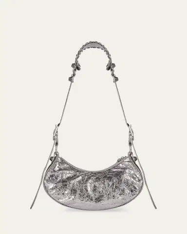 Balenciaga Cagole XS Metallic Stud Hobo Shoulder Bag | Thumbnail 3