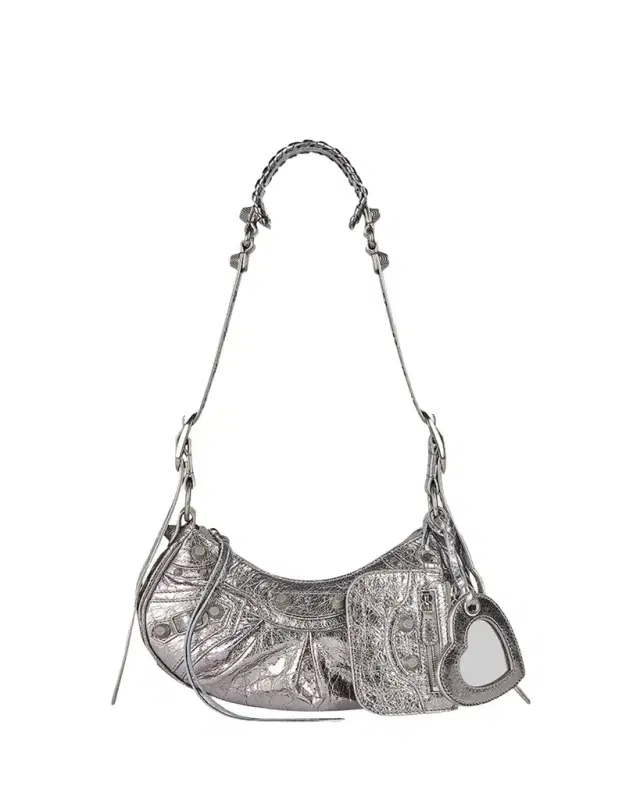 Balenciaga Cagole XS Metallic Stud Hobo Shoulder Bag
