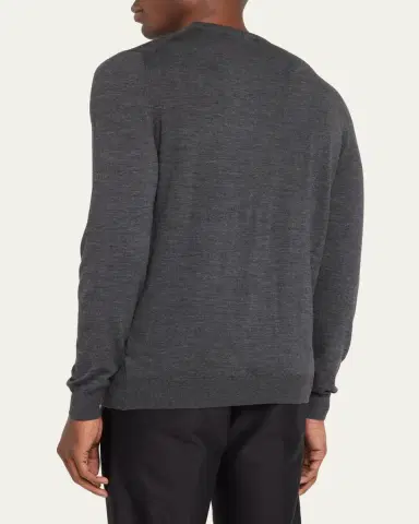 Kiton Men's Wool Crewneck Sweater | Thumbnail 3 Kiton Men's Wool Crewneck Sweater | Thumbnail 3