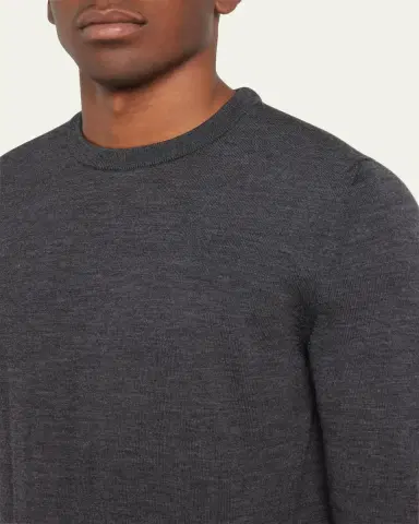 Kiton Men's Wool Crewneck Sweater | Thumbnail 5 Kiton Men's Wool Crewneck Sweater | Thumbnail 5