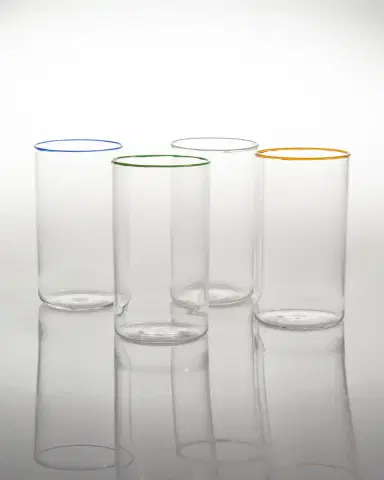 Tuttoattaccato Dark Green Highball Glass | Thumbnail 2