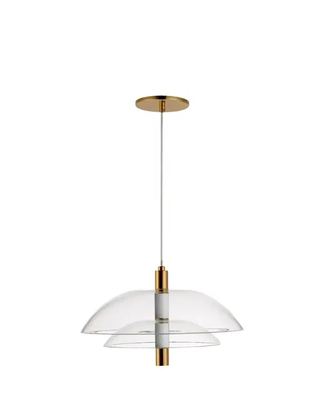 Nina Magon design from  Arya Single Pendant - Clear Black Nickel