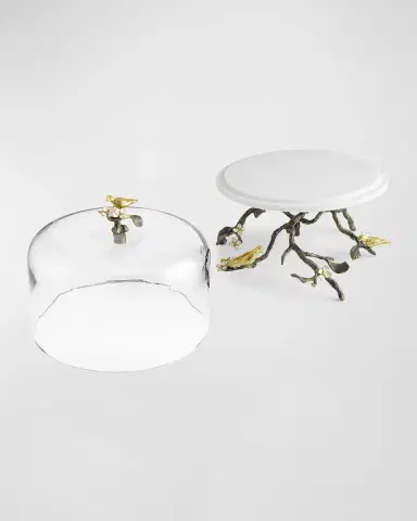 Michael Aram Lovebirds Cake Stand With Dome | Thumbnail 2