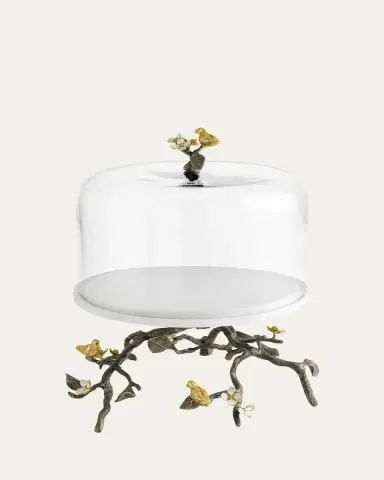 Michael Aram Lovebirds Cake Stand With Dome | Thumbnail 7