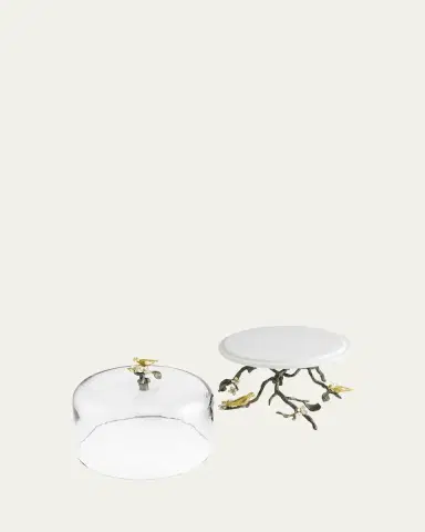 Michael Aram Lovebirds Cake Stand With Dome | Thumbnail 8