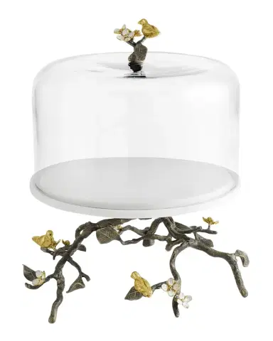 Michael Aram Lovebirds Cake Stand With Dome | Thumbnail 1