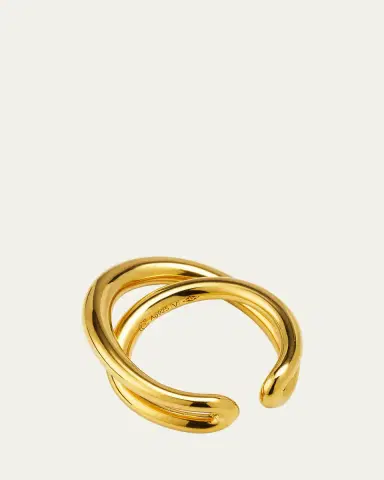 CHARLOTTE CHESNAIS Initial Cuff Vermeil | Thumbnail 4