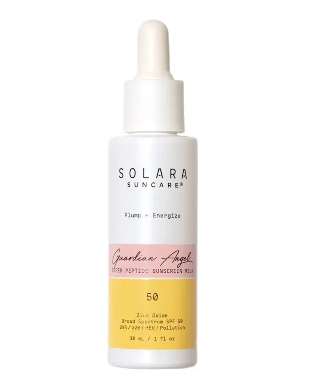 Solara Suncare Guardian Angel Super Peptide Sunscreen Milk SPF 50, 1 oz.