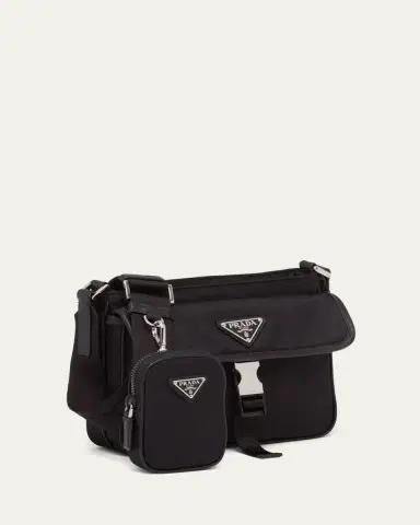 Prada Men's Nylon Crossbody Bag | Thumbnail 4 Prada Men's Nylon Crossbody Bag | Thumbnail 4