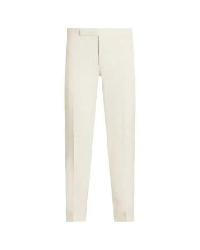 Men's Gregory Hand-Tailored Silk-Linen Trouser