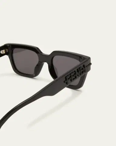 Fendi Men's Tonal Logo Acetate Square Sunglasses | Thumbnail 4 Fendi Men's Tonal Logo Acetate Square Sunglasses | Thumbnail 4