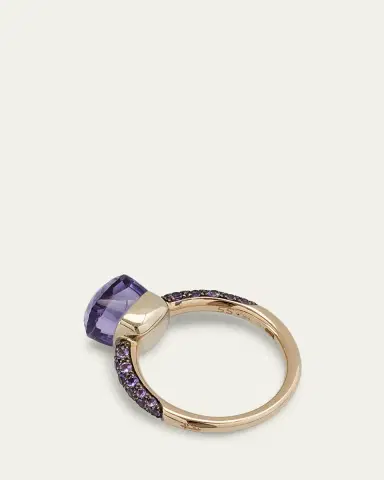 Pomellato Rose Gold Nudo Petite Ring with Amethyst and Jade | Thumbnail 4