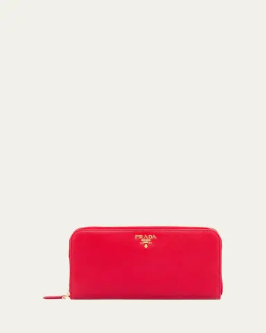 Prada Large Continental Leather Wallet | Thumbnail 4 Prada Large Continental Leather Wallet | Thumbnail 4