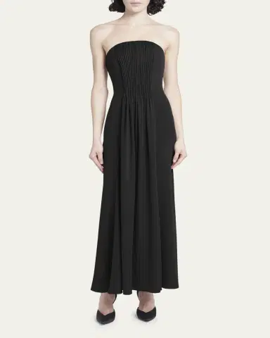Giorgio Armani Strapless Plisse Gown | Thumbnail 2