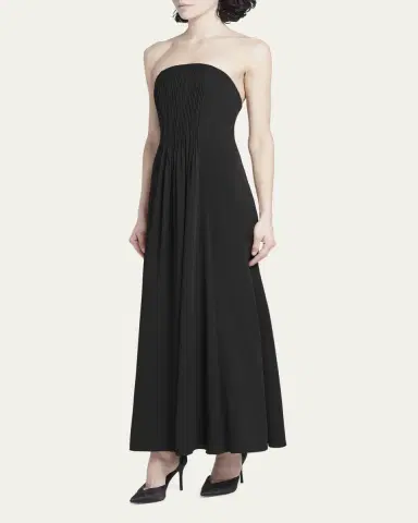 Giorgio Armani Strapless Plisse Gown | Thumbnail 4