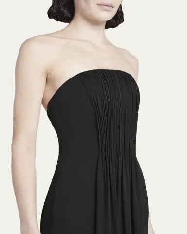 Giorgio Armani Strapless Plisse Gown | Thumbnail 5