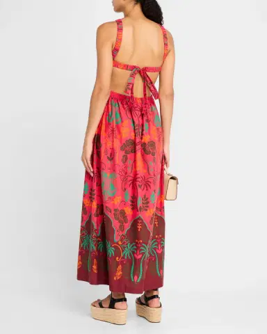 Cara Cara Colomba Sleeveless Open Tie-Back Maxi Dress | Thumbnail 2 Cara Cara Colomba Sleeveless Open Tie-Back Maxi Dress | Thumbnail 2