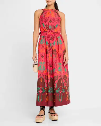 Cara Cara Colomba Sleeveless Open Tie-Back Maxi Dress | Thumbnail 3 Cara Cara Colomba Sleeveless Open Tie-Back Maxi Dress | Thumbnail 3