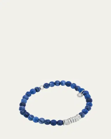 Tateossian Men's Sodalite Bead Bracelet | Thumbnail 2 Tateossian Men's Sodalite Bead Bracelet | Thumbnail 2