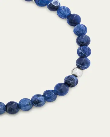 Tateossian Men's Sodalite Bead Bracelet | Thumbnail 5 Tateossian Men's Sodalite Bead Bracelet | Thumbnail 5
