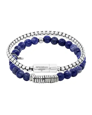 Tateossian Men's Sodalite Bead Bracelet | Thumbnail 1 Tateossian Men's Sodalite Bead Bracelet | Thumbnail 1