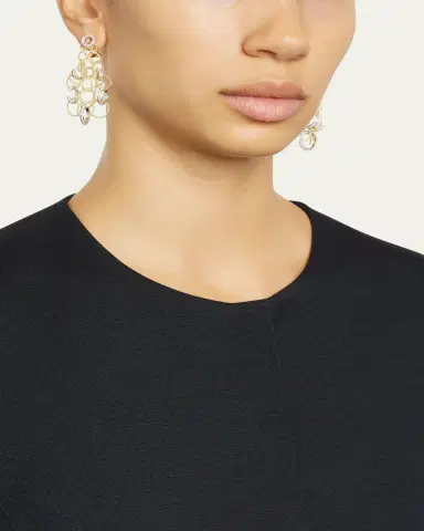 Buccellati Hawaii 18K Gold & Diamond Pendant Earrings, 5cm | Thumbnail 2 Buccellati Hawaii 18K Gold & Diamond Pendant Earrings, 5cm | Thumbnail 2