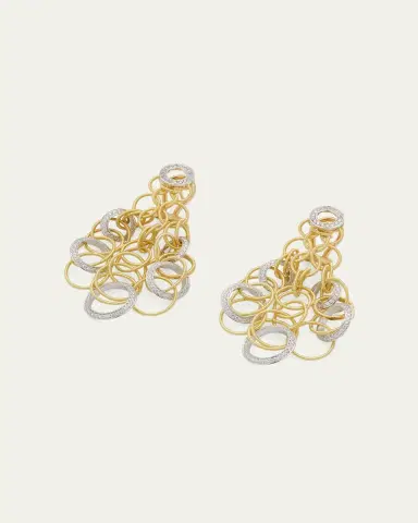 Buccellati Hawaii 18K Gold & Diamond Pendant Earrings, 5cm | Thumbnail 3 Buccellati Hawaii 18K Gold & Diamond Pendant Earrings, 5cm | Thumbnail 3