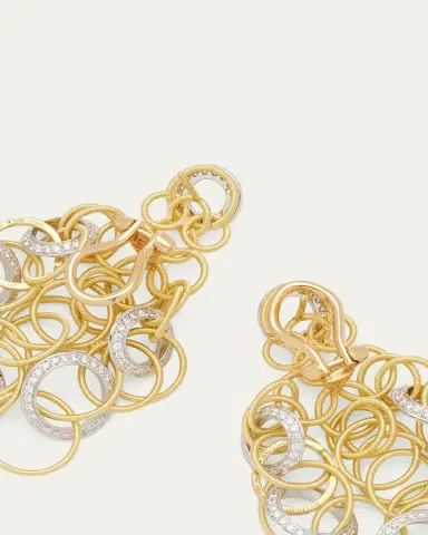Buccellati Hawaii 18K Gold & Diamond Pendant Earrings, 5cm | Thumbnail 4 Buccellati Hawaii 18K Gold & Diamond Pendant Earrings, 5cm | Thumbnail 4