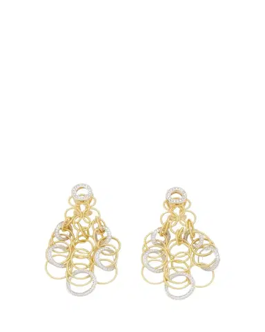 Buccellati Hawaii 18K Gold & Diamond Pendant Earrings, 5cm | Thumbnail 1 Buccellati Hawaii 18K Gold & Diamond Pendant Earrings, 5cm | Thumbnail 1