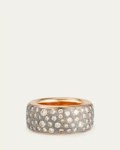 Pomellato Iconica Rose Gold Maxi Ring with Brown Diamonds | Thumbnail 4